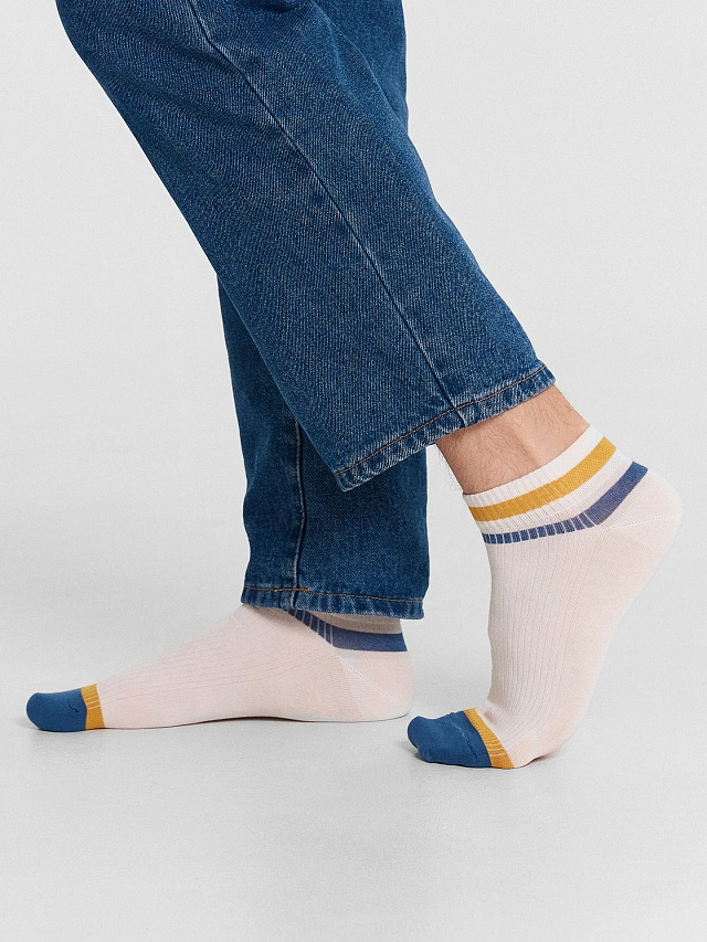 Носки мужские, Молочный, 24131K 
Носки мужские, Молочный, 24131K