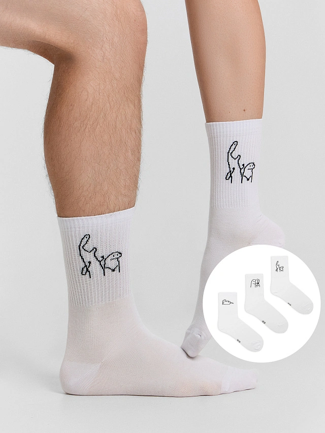 Носки (3 пары), Белый-3/, 253559UA 
Носки (3 пары), Белый-3/, 253559UA