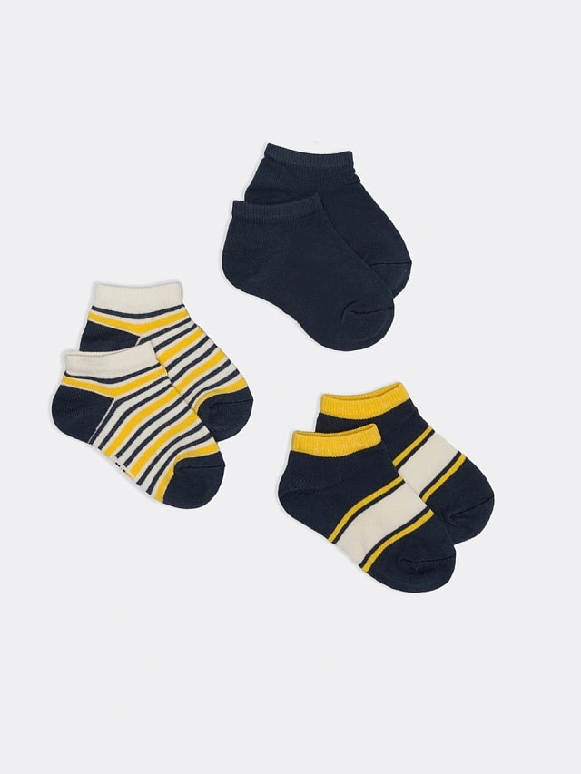 

Носки детские (3 пары), Т.синий-3, B4-223406A