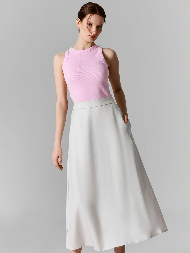 Юбка женская в светло-бежевом цвете