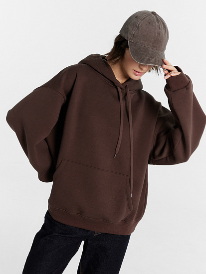 Худи женское коричневое 122981 – купить онлайн в Mark Formelle