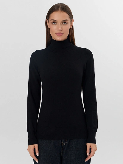 картинка Водолазка женская черная  от магазина стильной одежды Mark Formelle