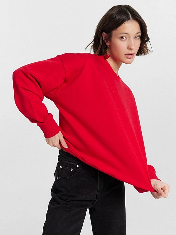 Свитшот женский красный