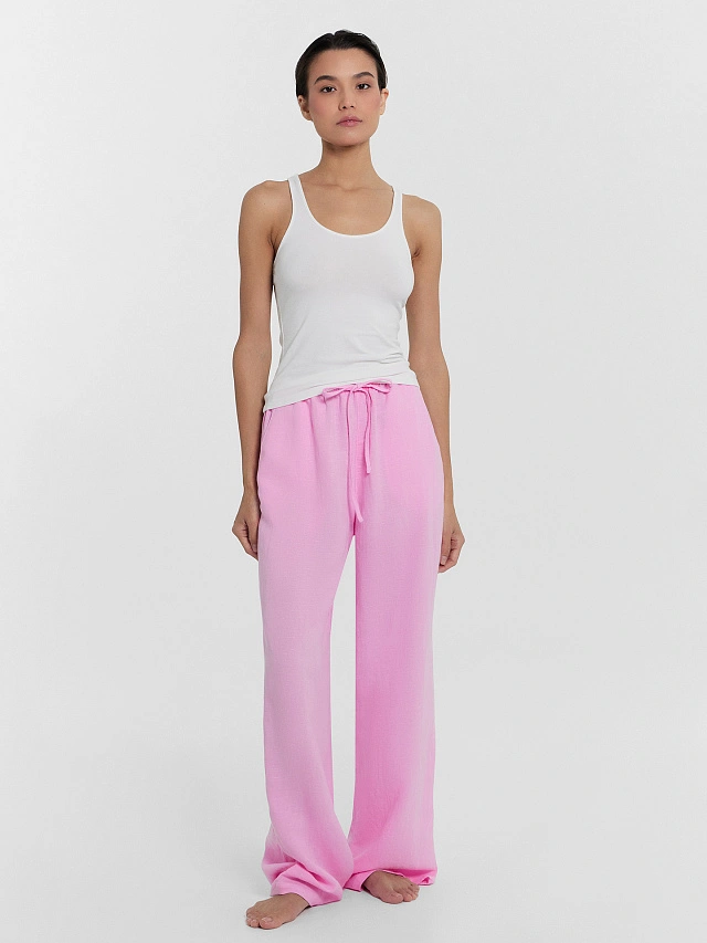 Брюки женские розовые - 2