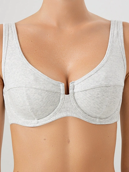 картинка Бюстгальтер женский серый от магазина стильной одежды Mark Formelle