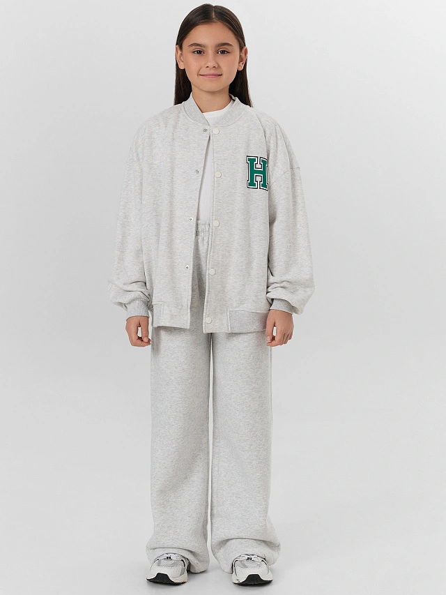 Брюки для девочек серые - 5