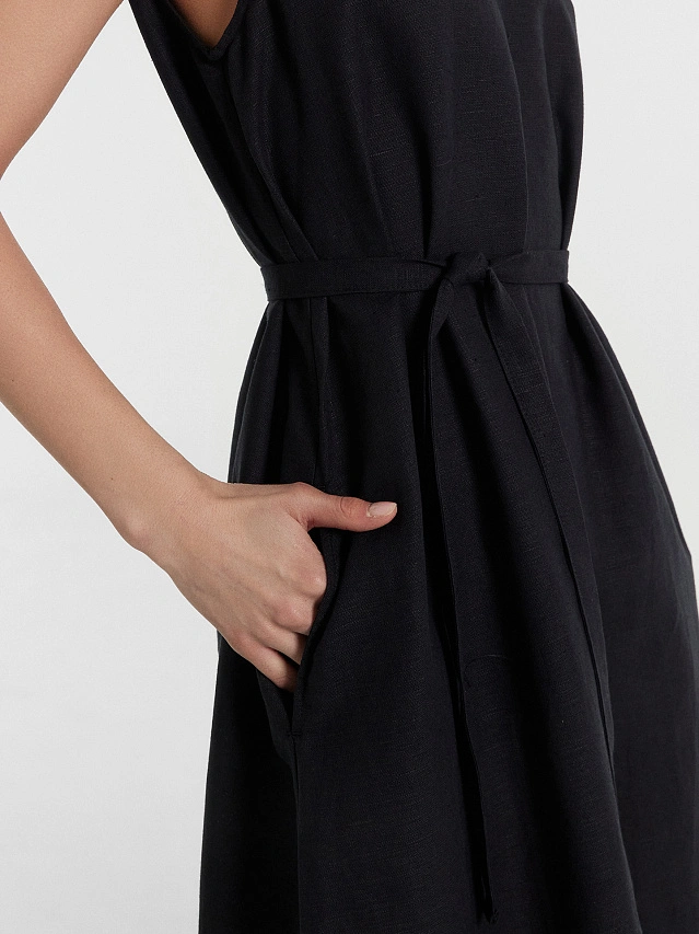 Сарафан женский черный - 7