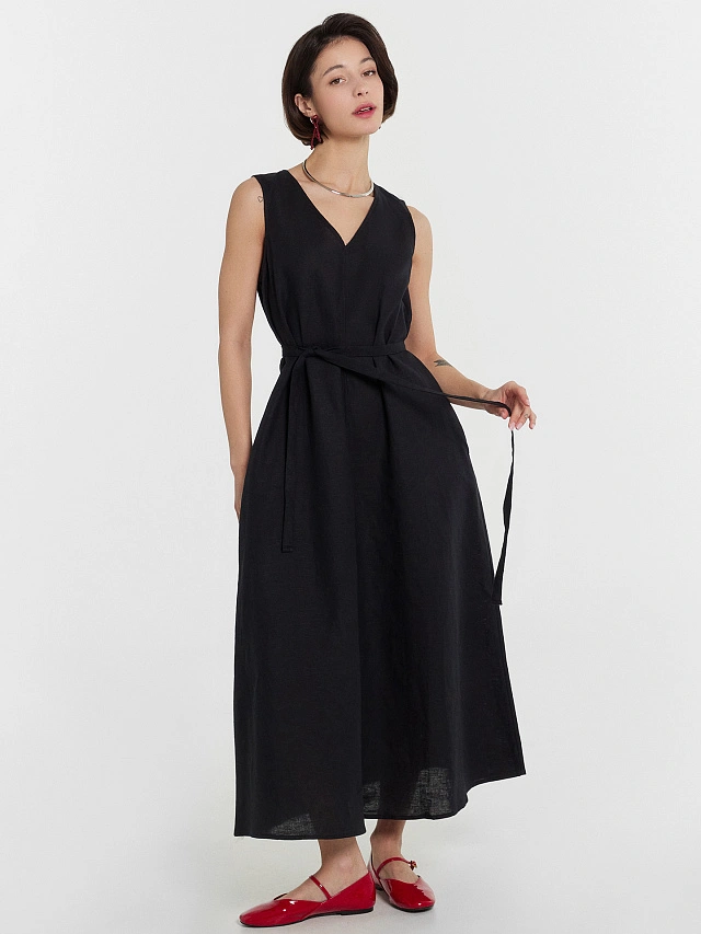 Сарафан женский черный - 8