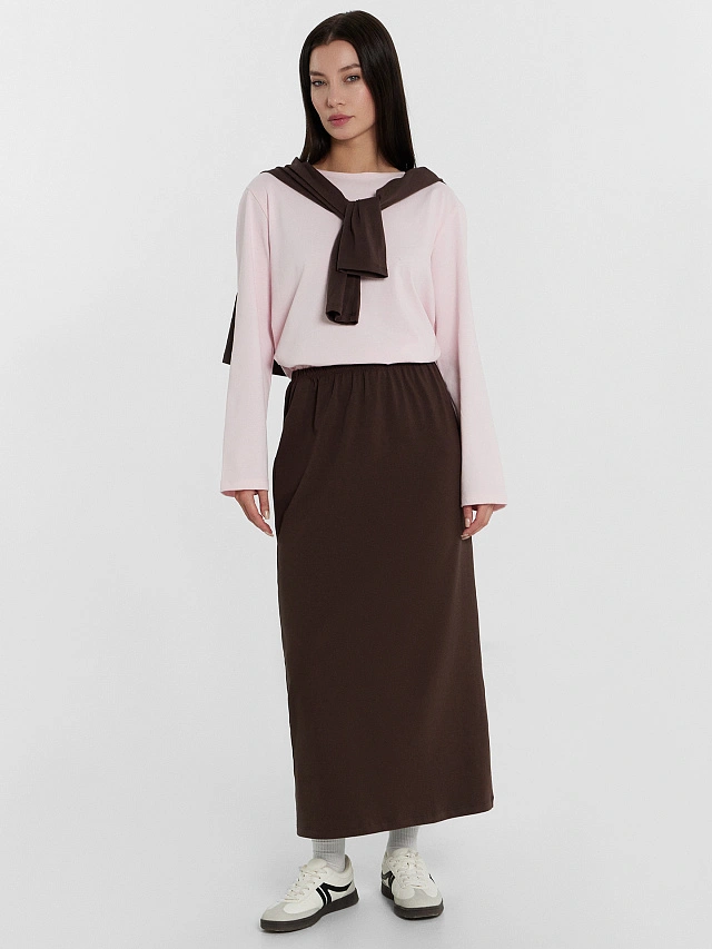 Лонгслив женский розовый - 3