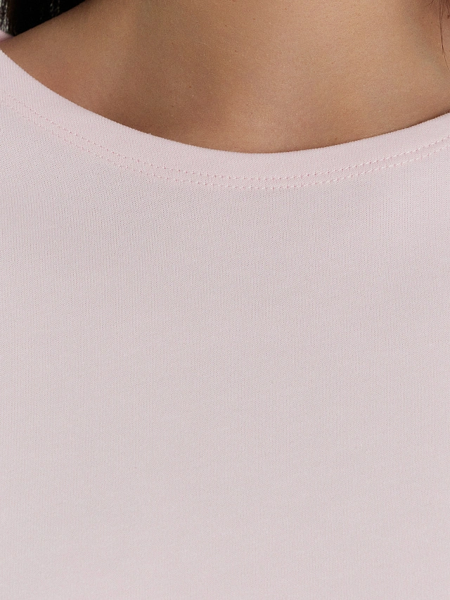 Лонгслив женский розовый - 7