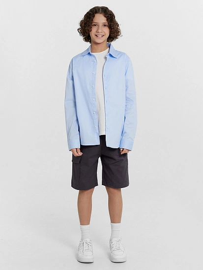 картинка Шорты для мальчиков серые от магазина одежды для мальчиков от бренда Mark Formelle