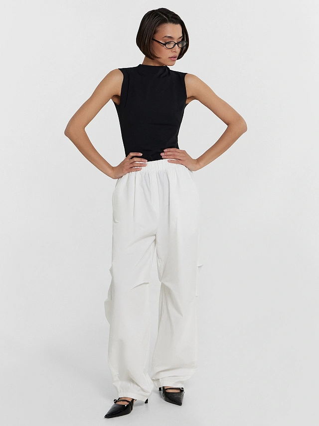 

Брюки женские белые, Белый, 24-32762Ц-9