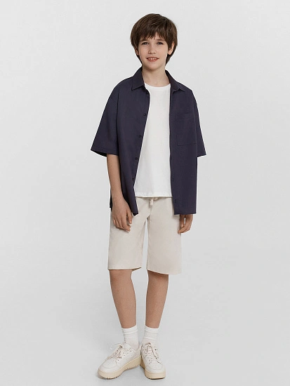 картинка Шорты для мальчиков бежевые  от магазина одежды для мальчиков от бренда Mark Formelle
