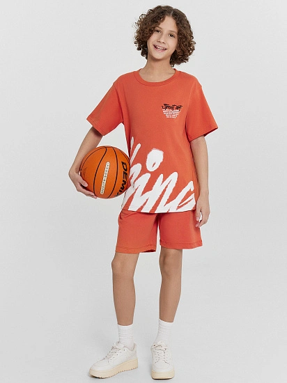 картинка Шорты для мальчиков оранжевые от магазина одежды для мальчиков от бренда Mark Formelle