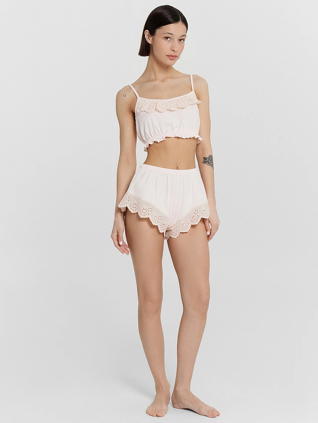 КОМПЛЕКТ ЖЕНСКИЙ (ТОП, ШОРТЫ) - 2