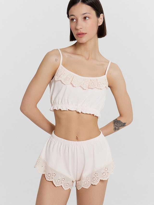 КОМПЛЕКТ ЖЕНСКИЙ (ТОП, ШОРТЫ) - 8