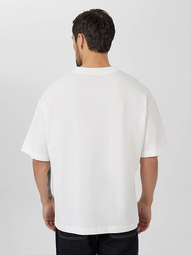 Футболка мужская белая с надписью "не прыхiляцца" - 2