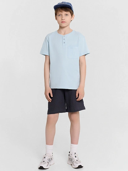 картинка Шорты для мальчиков серые  от магазина одежды для мальчиков от бренда Mark Formelle