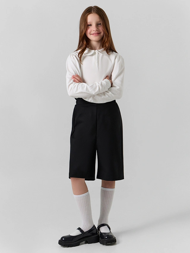 Поло для девочек белое - 13