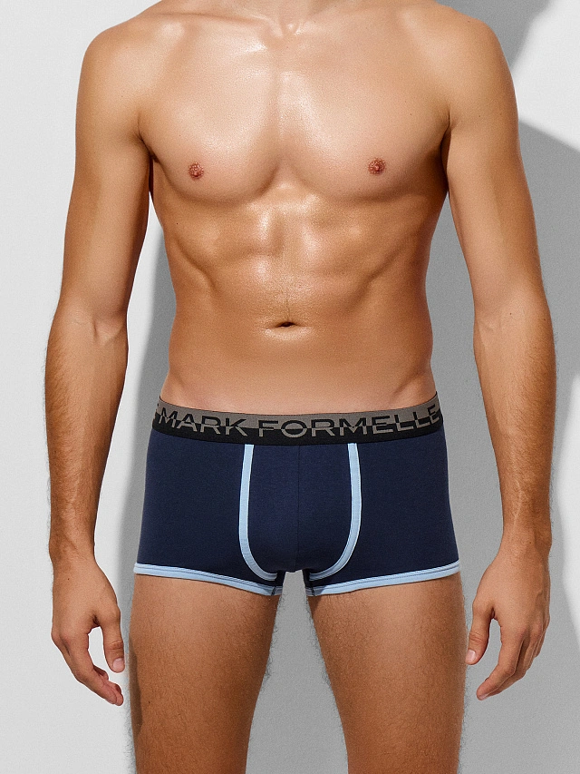 

Трусы боксеры мужские синие, Море, 24-4348Ц-5