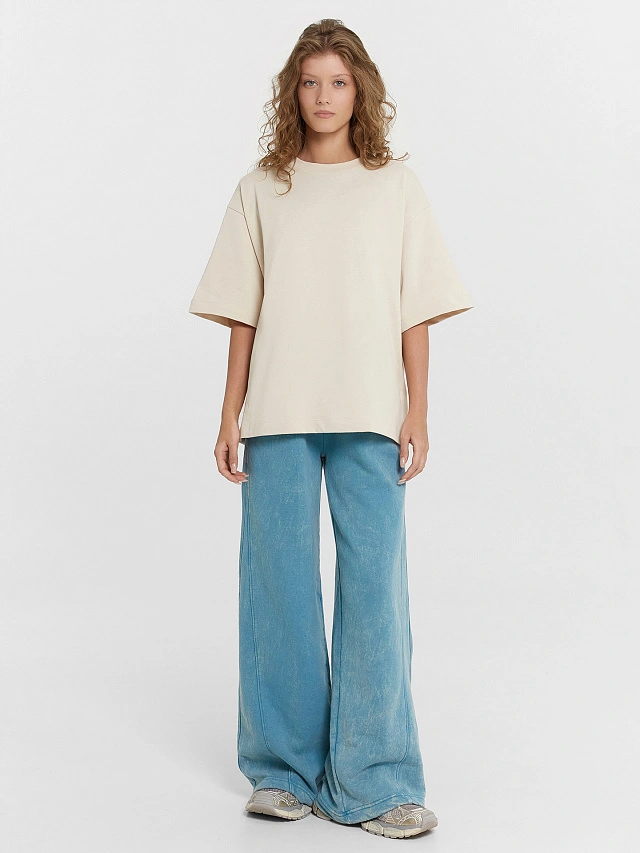 

Брюки женские, Acid wash бирюзовый, 25-ОБР38978П-7П