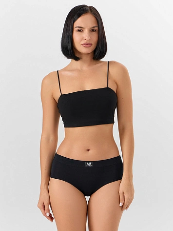 Трусы шортики женские черные