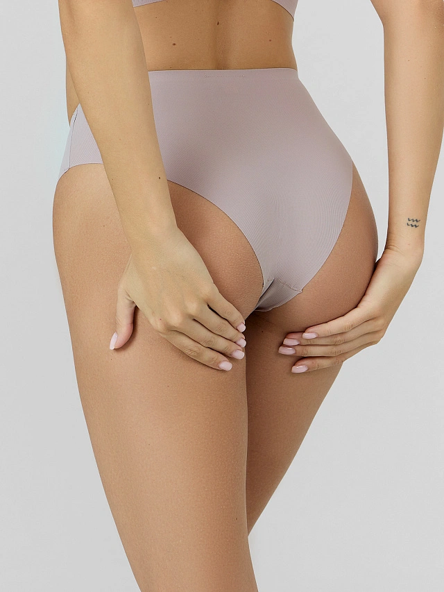 Трусы слипы женские бежевые - 4