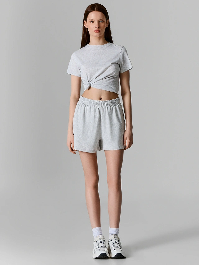 Шорты женские серые