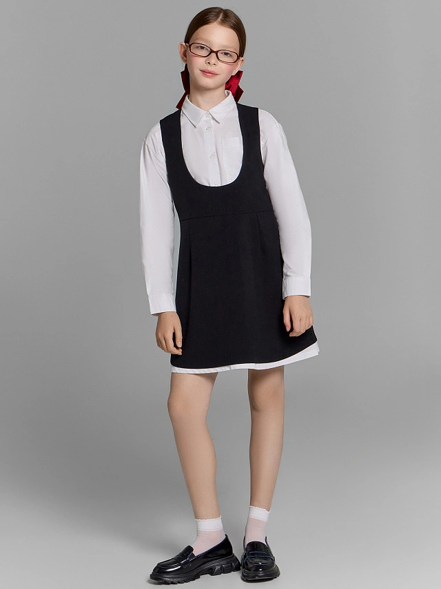 Сарафан для девочек черный - 6