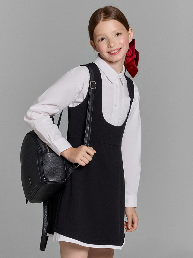 Сарафан для девочек черный - 7