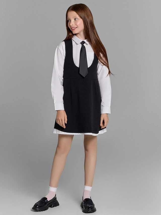 Сарафан для девочек черный - 8