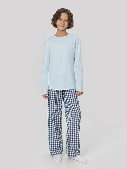 картинка Комплект домашний для мальчиков: лонгслив и брюки  от магазина одежды для мальчиков от бренда Mark Formelle