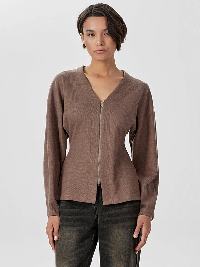 картинка Жакет женский коричневый от магазина стильной одежды Mark Formelle