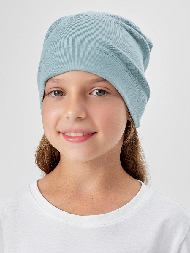 

Шапка детская голубая, Шифер серый, 25-39504Ц-1