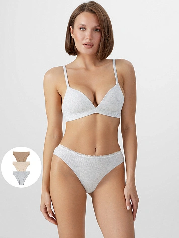 Трусы женские классические в наборе, 3 шт