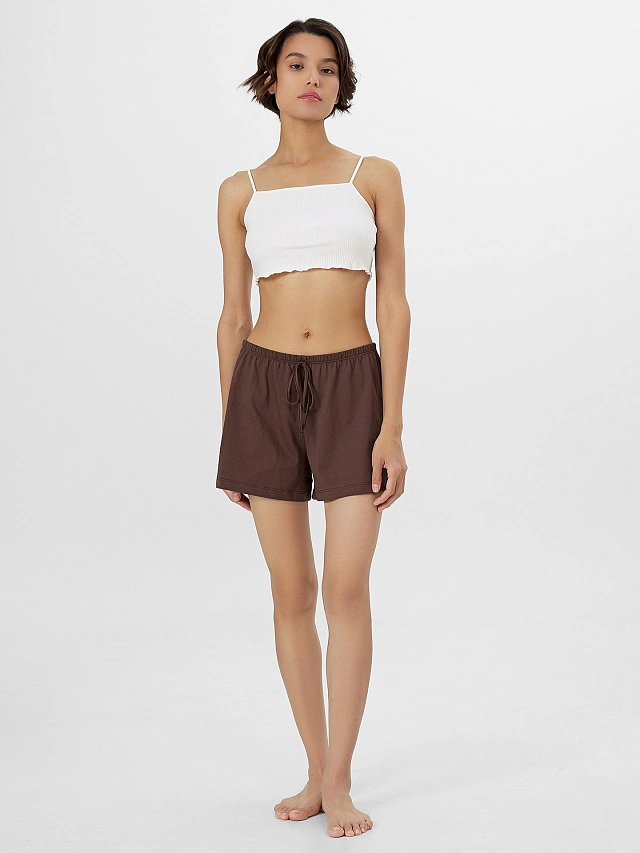 Шорты женские коричневые - 4