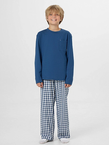 картинка Комплект для мальчиков синий  от магазина одежды для мальчиков от бренда Mark Formelle
