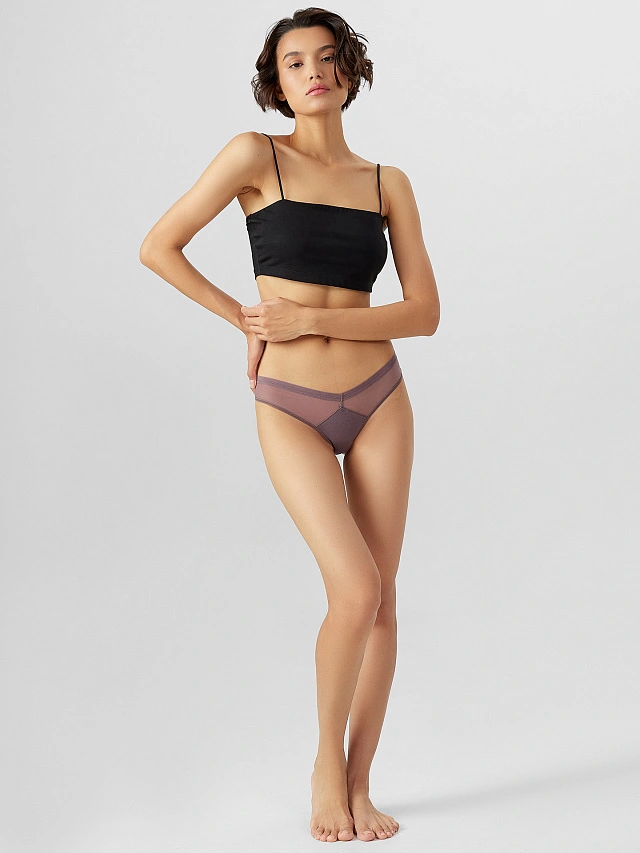 Трусы бразилиана женские в наборе, 3 шт - 7