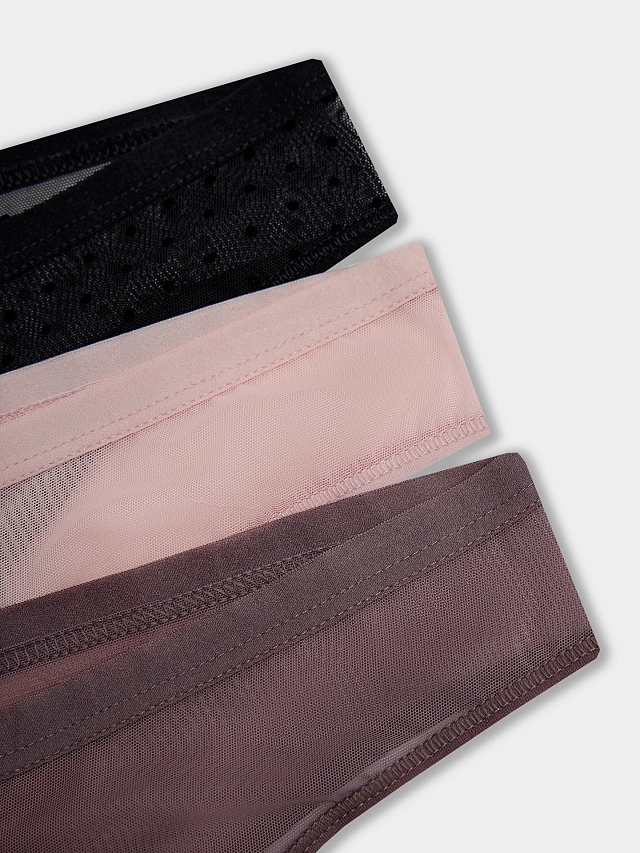 Трусы бразилиана женские в наборе, 3 шт - 10