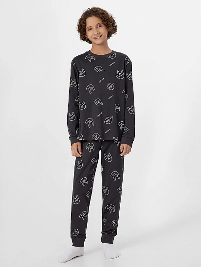 картинка Костюм домашний для мальчиков с принтом от магазина одежды для мальчиков от бренда Mark Formelle