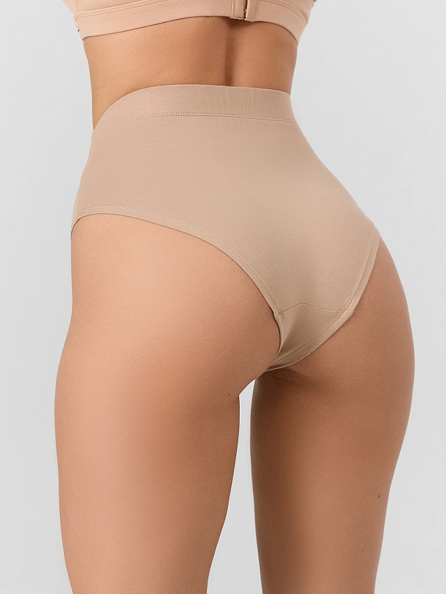 Трусы макси женские бежевые - 4