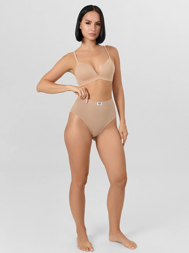 Трусы макси женские бежевые - 7