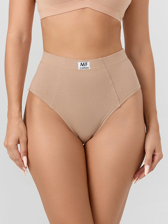 Трусы макси женские бежевые - 9