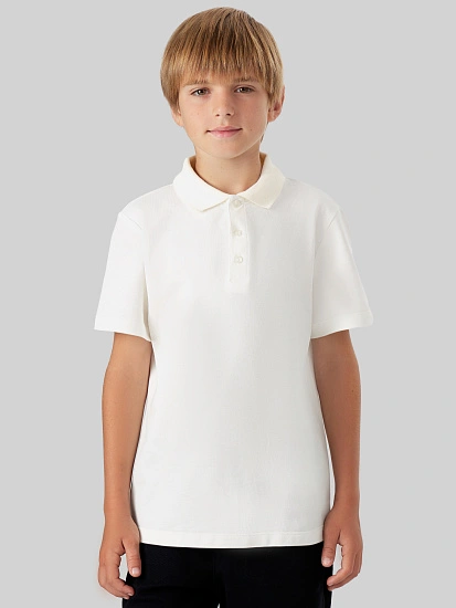 картинка Поло для мальчиков молочное от магазина одежды для мальчиков от бренда Mark Formelle
