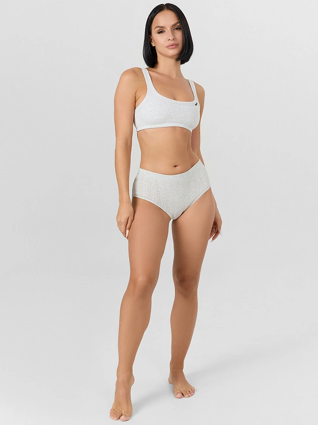 Трусы макси женские серые - 7