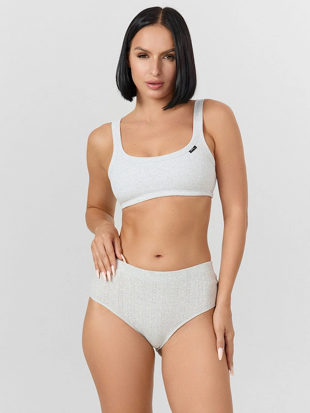 Трусы макси женские серые - 8