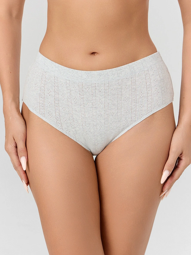 Трусы макси женские серые - 9