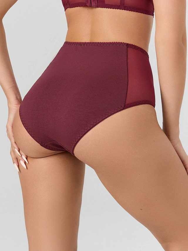 

Трусы макси женские красные, Бургундское вино, 24-44-26925Ц-16