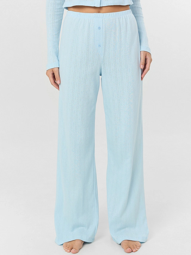 Комплект домашний женский голубой - 7