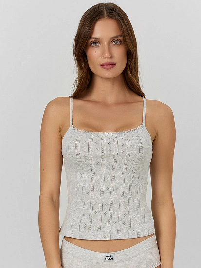 картинка Топ женский серый от магазина стильной одежды Mark Formelle